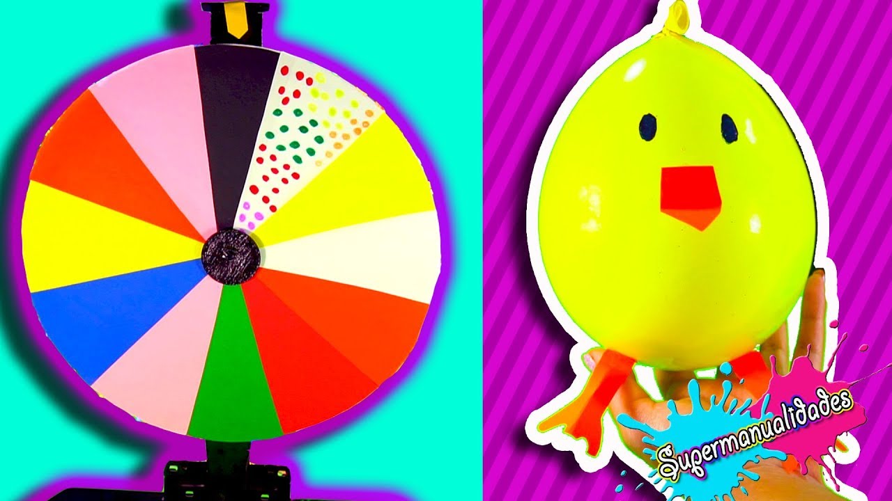 Ruleta de Slime con globos de animalitos / Supermanualidades