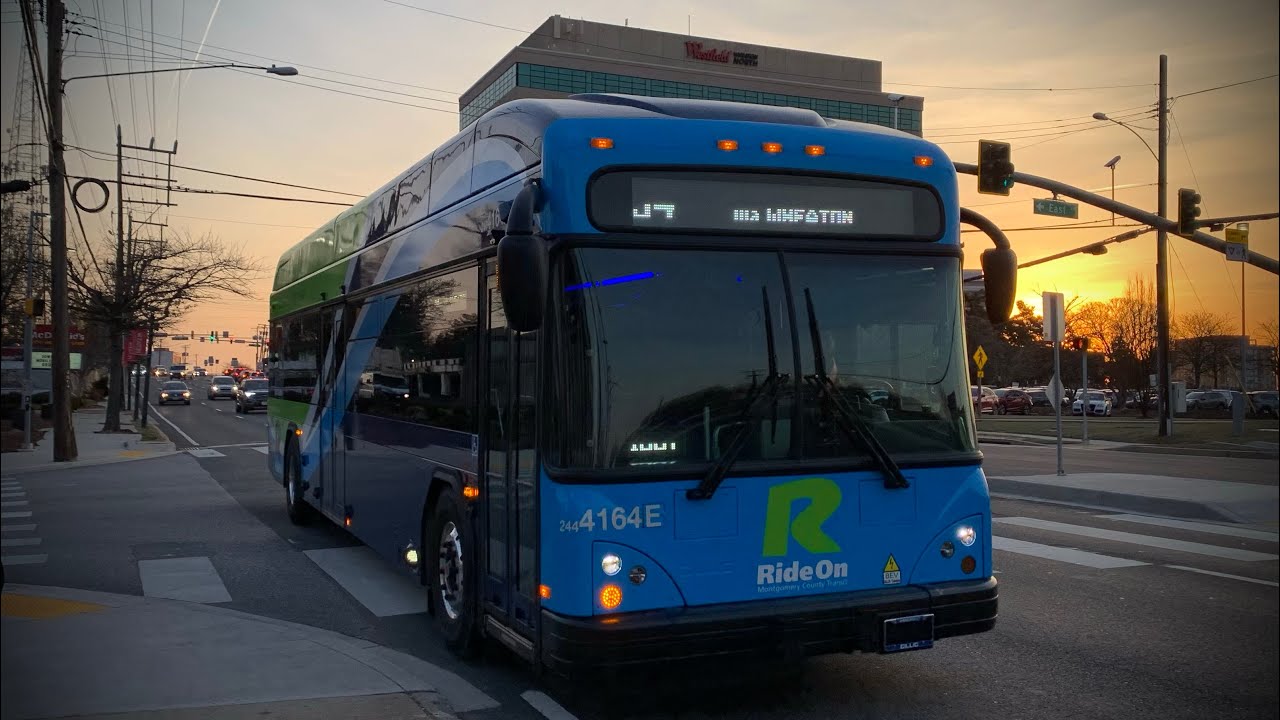 (Brand New!) Montgomery County Transit Ride On: 2024 Gillig Advantage LF40 #4164E on Route 34