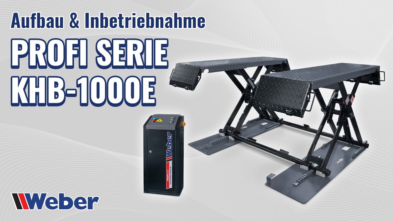 Scherenhebebühne KHB 1000E - Aufbau und Inbetriebnahme ab Januar 22