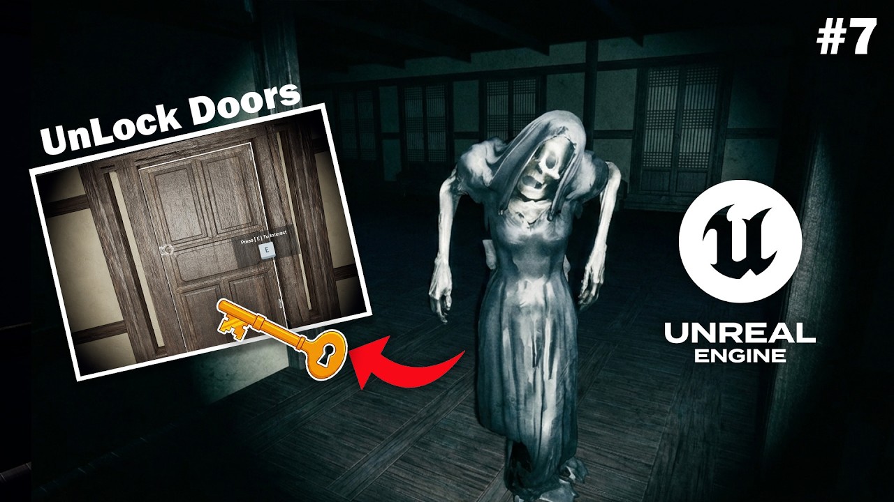 Interaction & Door Key System in Unreal Engine 5 | Horror Escape Game  - Part 7 | Beginner Friendly