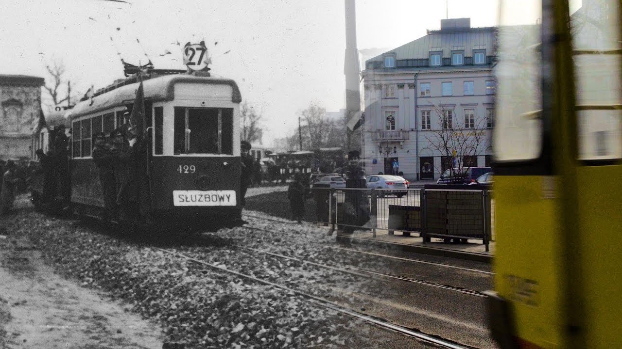 Z serii Dawniej i dziś - Plac Bankowy w Warszawie