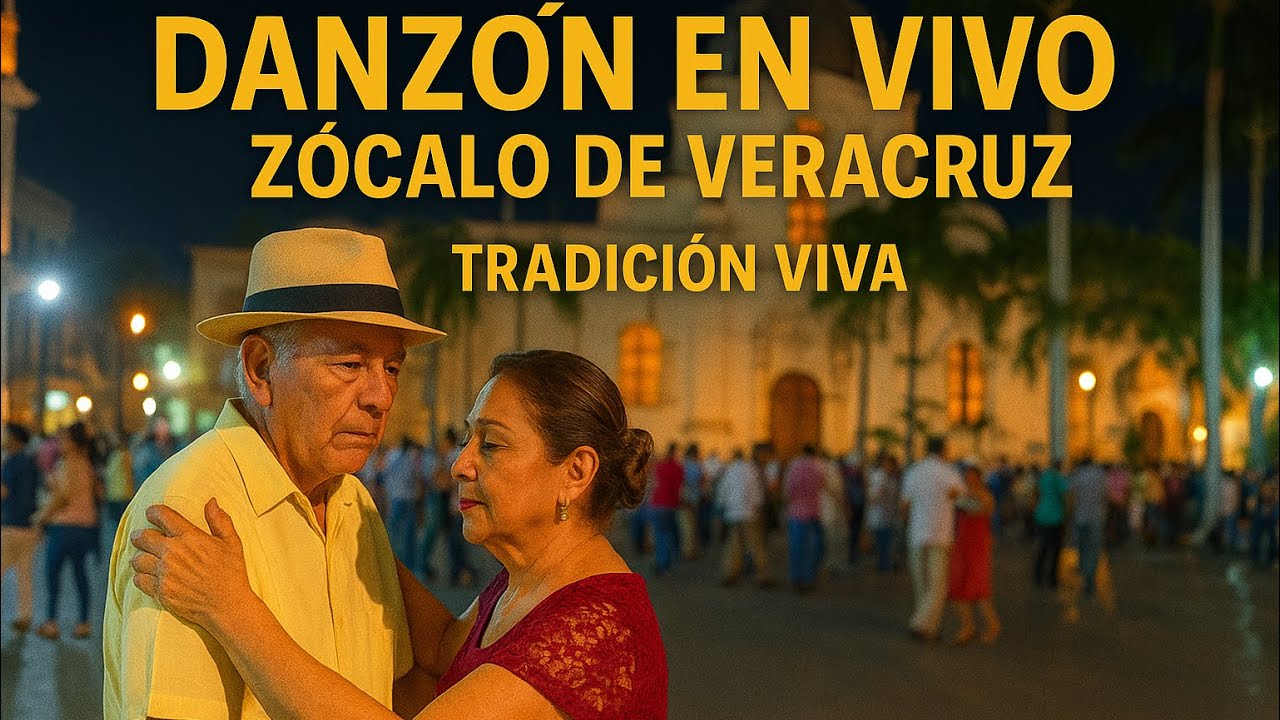“Danzón en el Zócalo de Veracruz: Coreografía Impresionante y Tradición Viva”