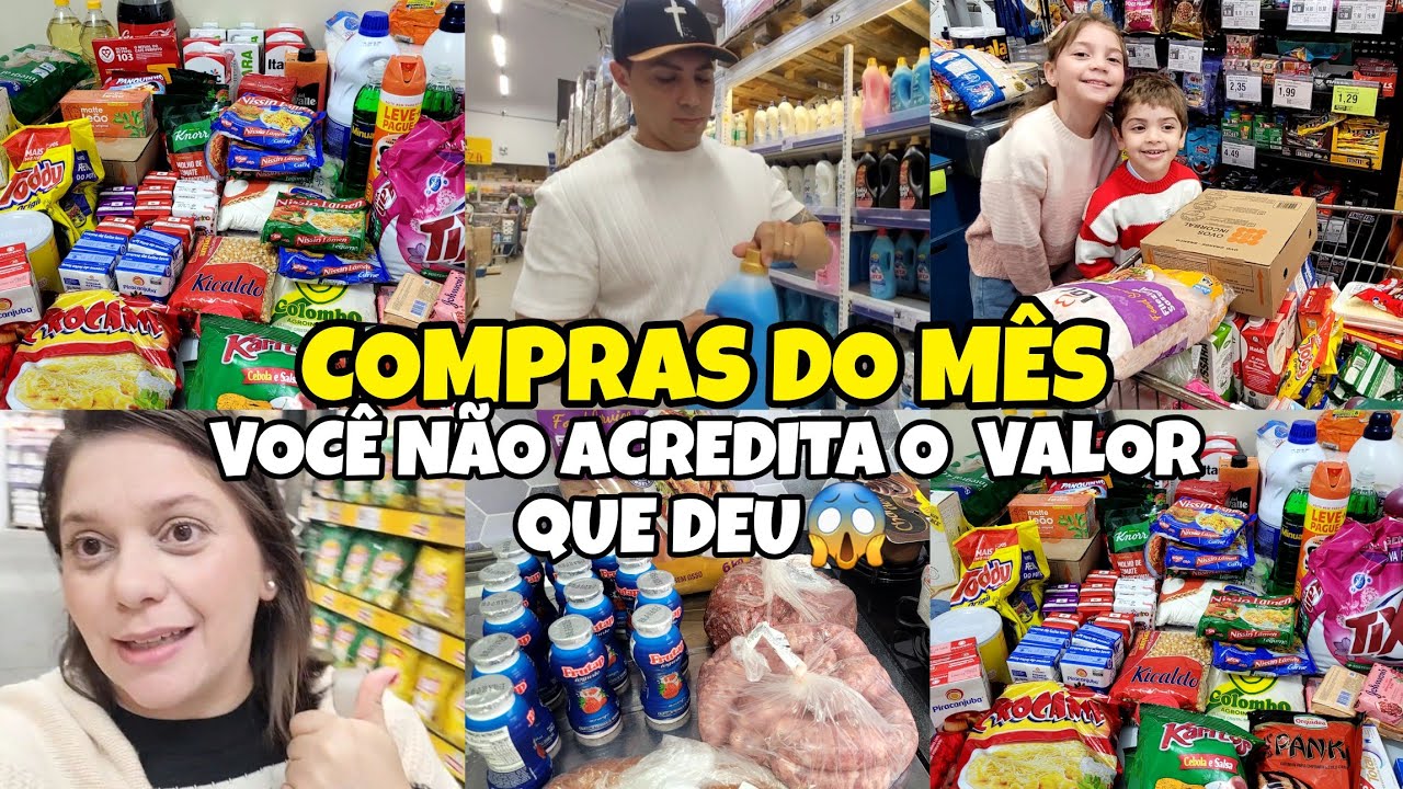 COMPRAS DO M&Ecirc;S NO ATACADISTA |QUANTO GASTEI EM MAR&Ccedil;O 2026 | ENCHI O CARRINHO 
