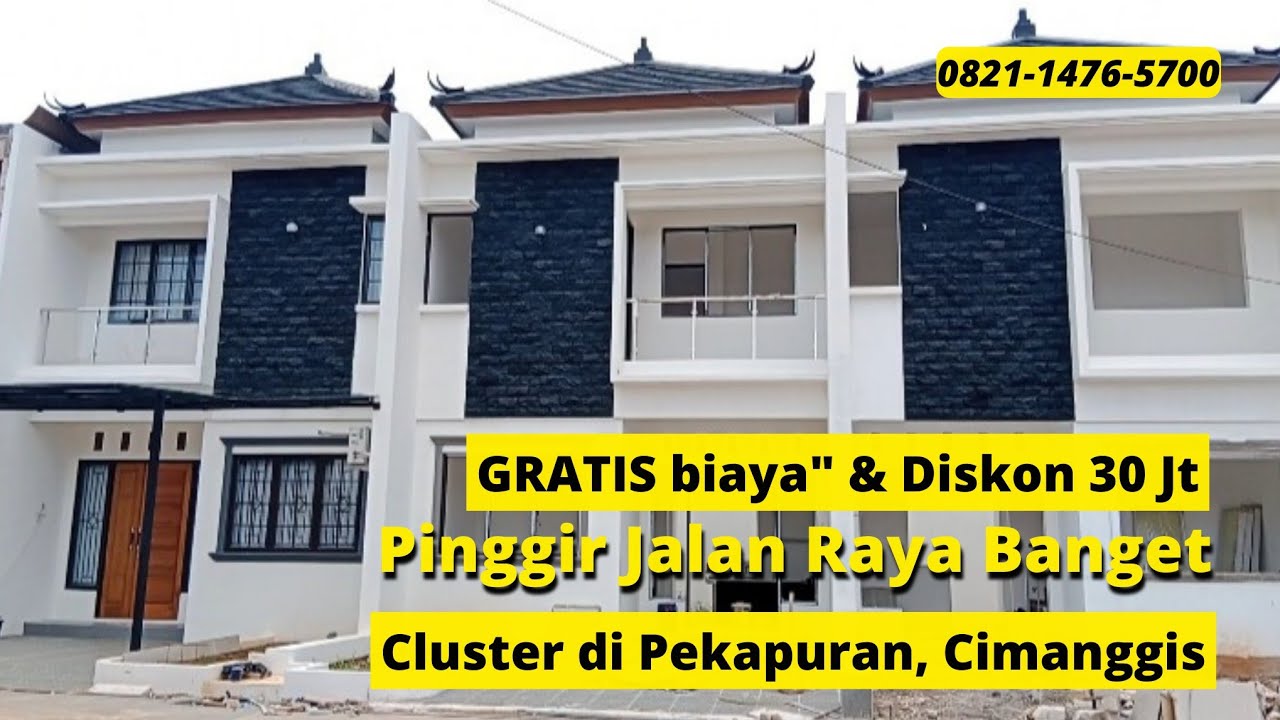 RUMAH DIJUAL DI PEKAPURAN CIMANGGIS DEPOK, PINGGIR JALAN RAYA BANGET !! DEKAT KE TOL CIJAGO