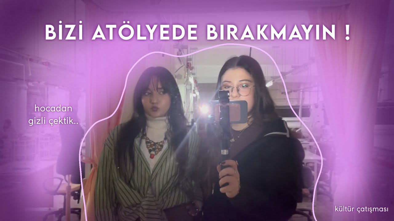sonunda makinanın başına oturduk