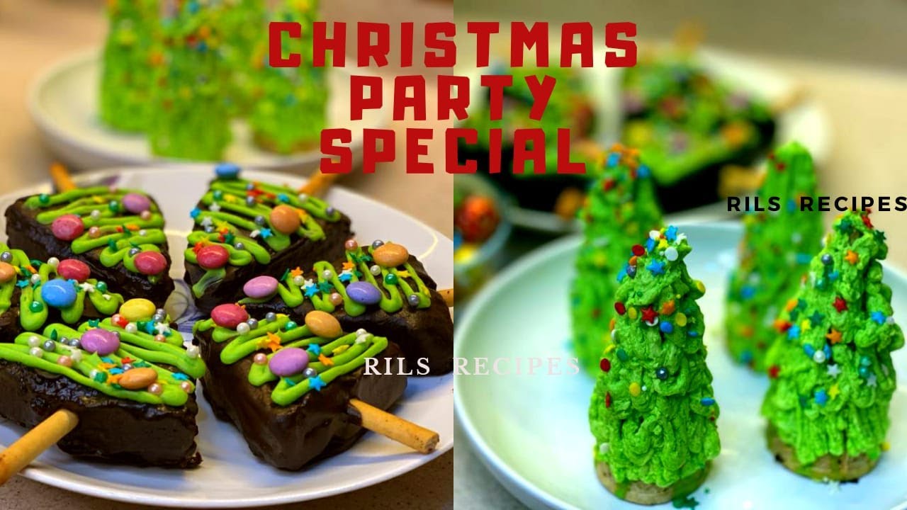 Christmas party desserts/Christmas Tree Cakesicle/Christmas Tree Cake Cones