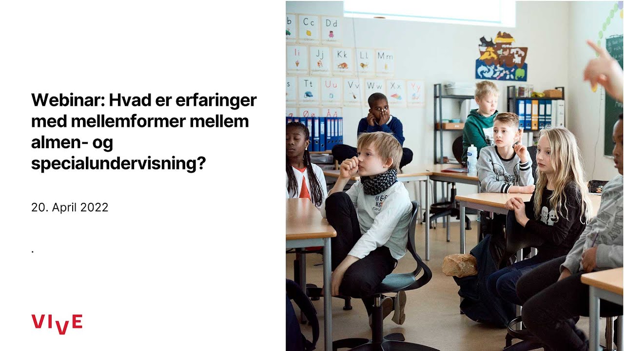 Webinar: Hvad er erfaringerne med mellemformer mellem almen- og specialundervisning?