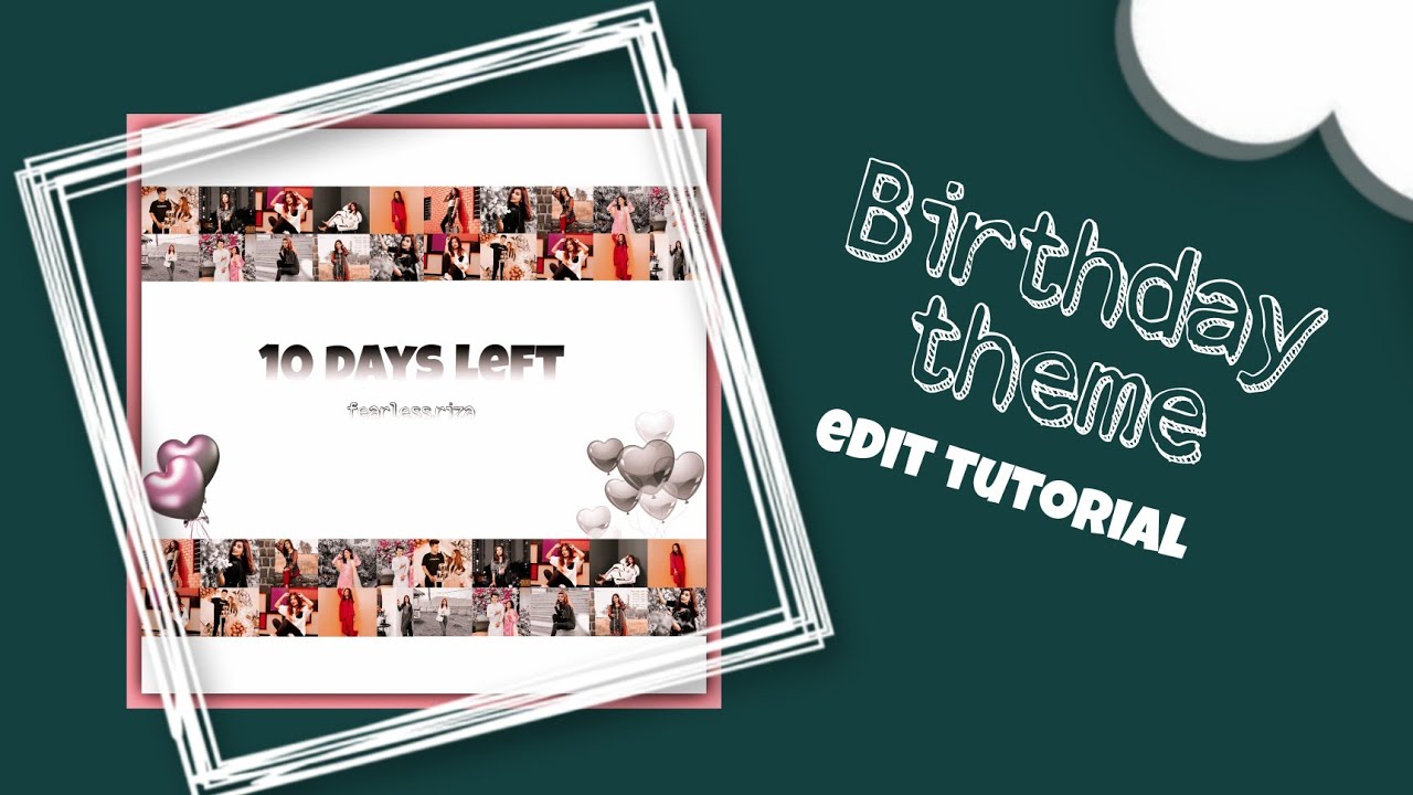 Birthday Theme (Counter) Edit Tutorial 😍|| Easy countdown edit tutorial..