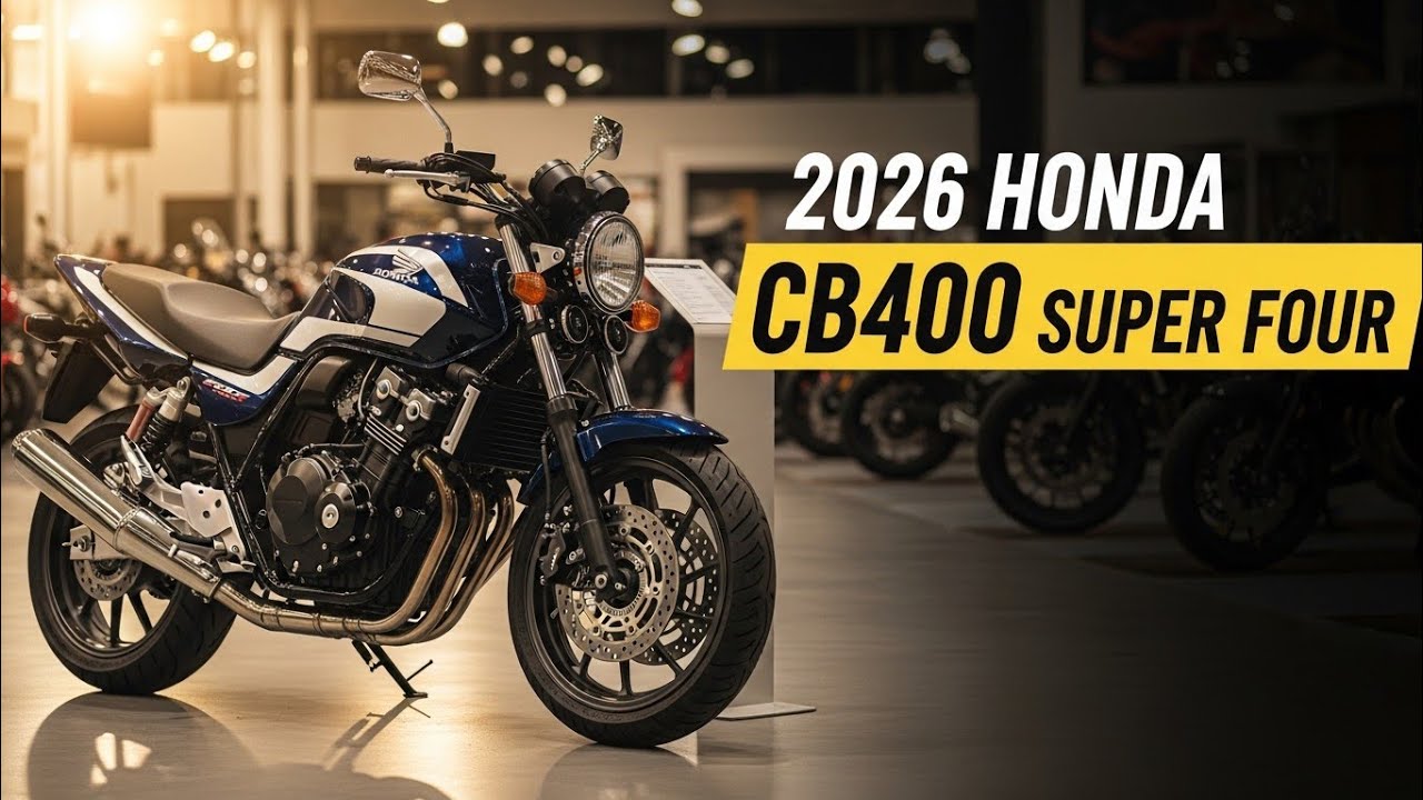 Honda CB400 Super Four 2026 – Легендарный рядный четырехцилиндровый двигатель возвращается в совр...