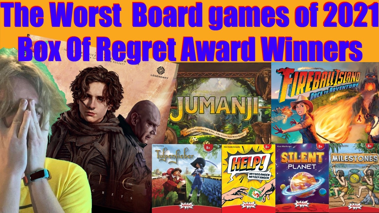 The Worst Boardgames of 2021. Box Of Regret Award Winners!