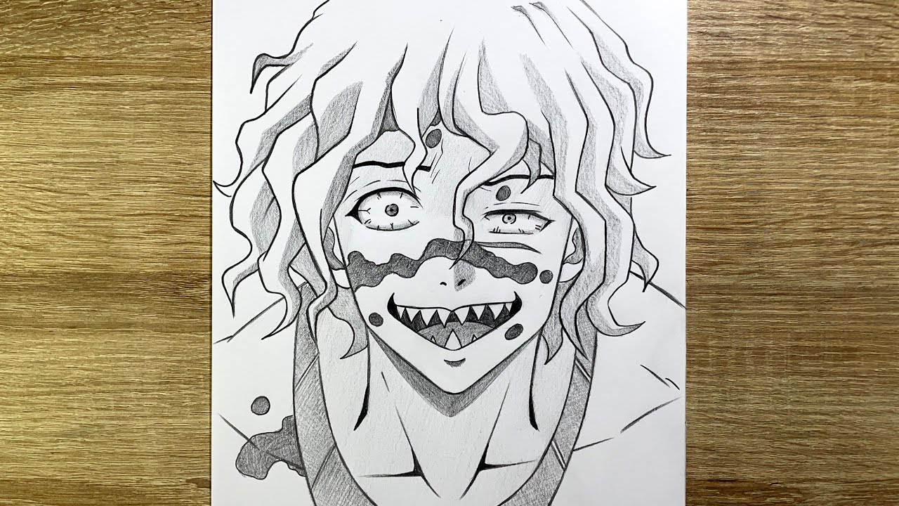 How to Draw Gyutaro Chigama from Demon Slayer | Easy Anime Drawing Tutorial Step by Step