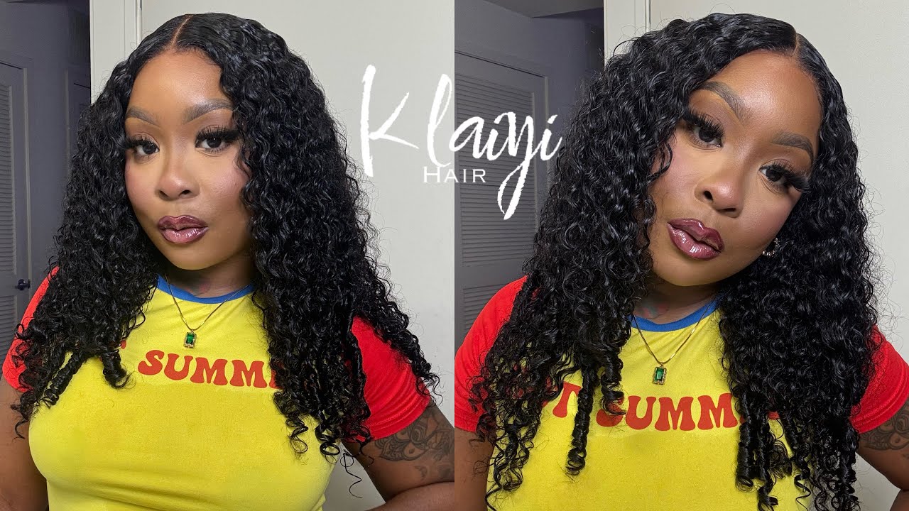 Highly Recommend! Full and Fluffy Curly Hair Finger Coil Ends Wig Glueless Install Ft. Klaiyihair