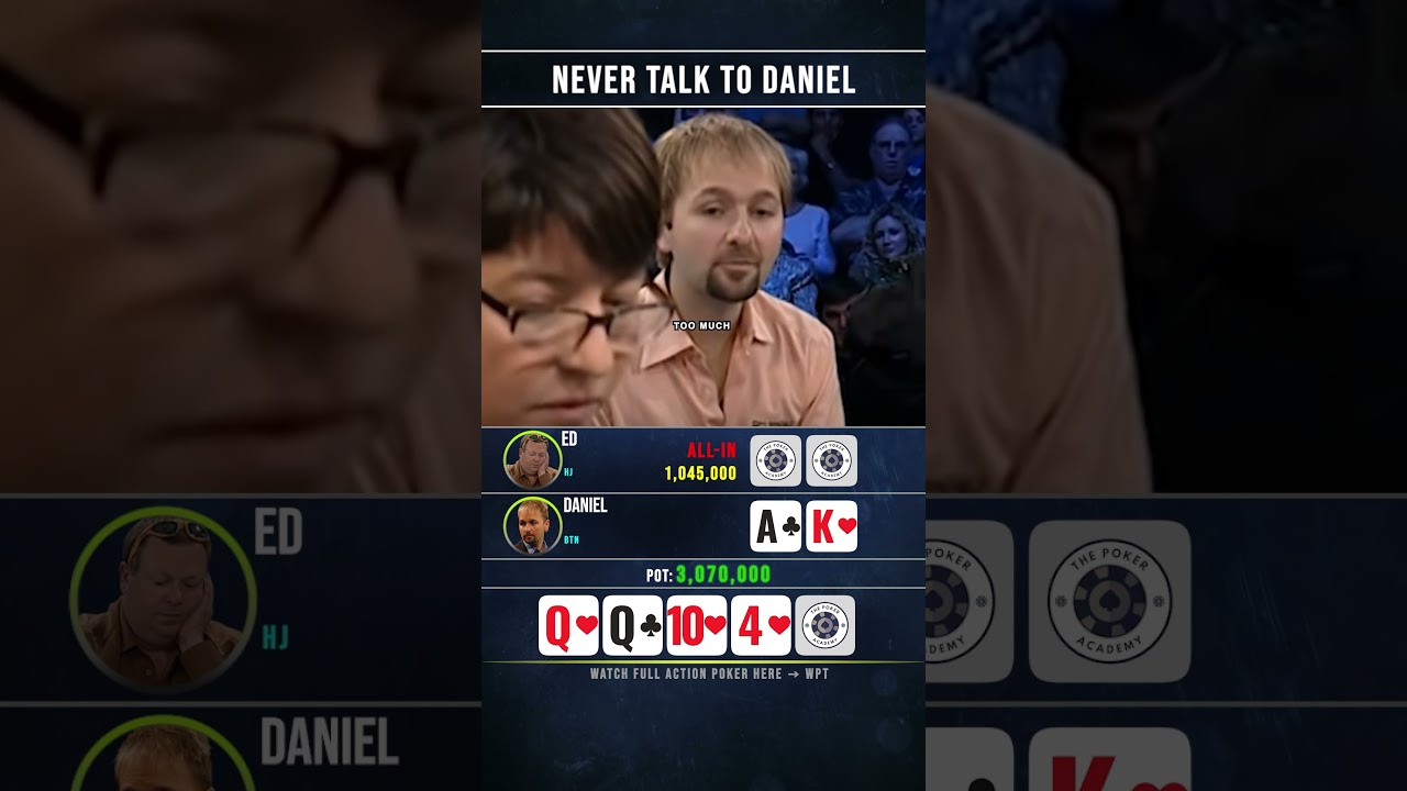 فقط دانييل يلعب بهذه الطريقة 😲 #بوكر