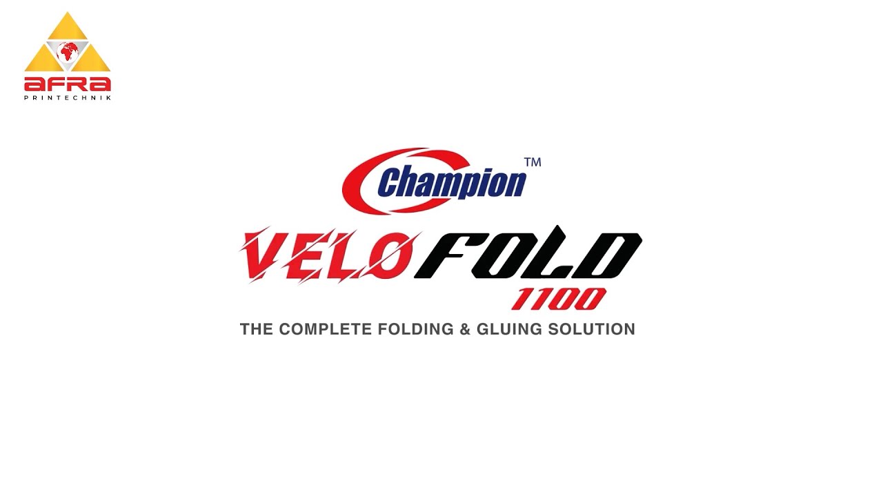 Champion Velofold 1100 | The Complete Folding & Gluing Solution | AFRA Printechnik