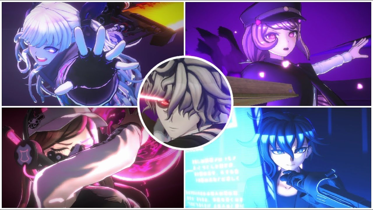 TRIBE NINE Demo All 3 Star Character Showcase - Enoki Miu Tsuruko Q Kazuki Danganronpa ActionRPG