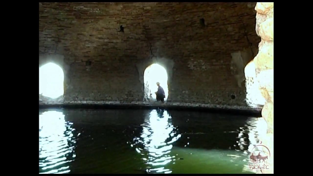 Sardoba. An ancient reservoir for keeping water in Central Asia. Historical places of Uzbekistan.