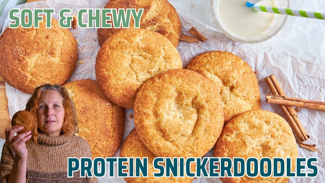 Brown Butter Protein Snickerdoodles (Sourdough Discard Recipe)