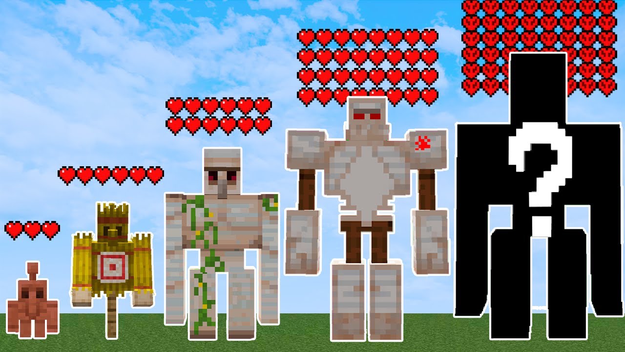 which All Iron Golem mobs and Bosses is immortal ???