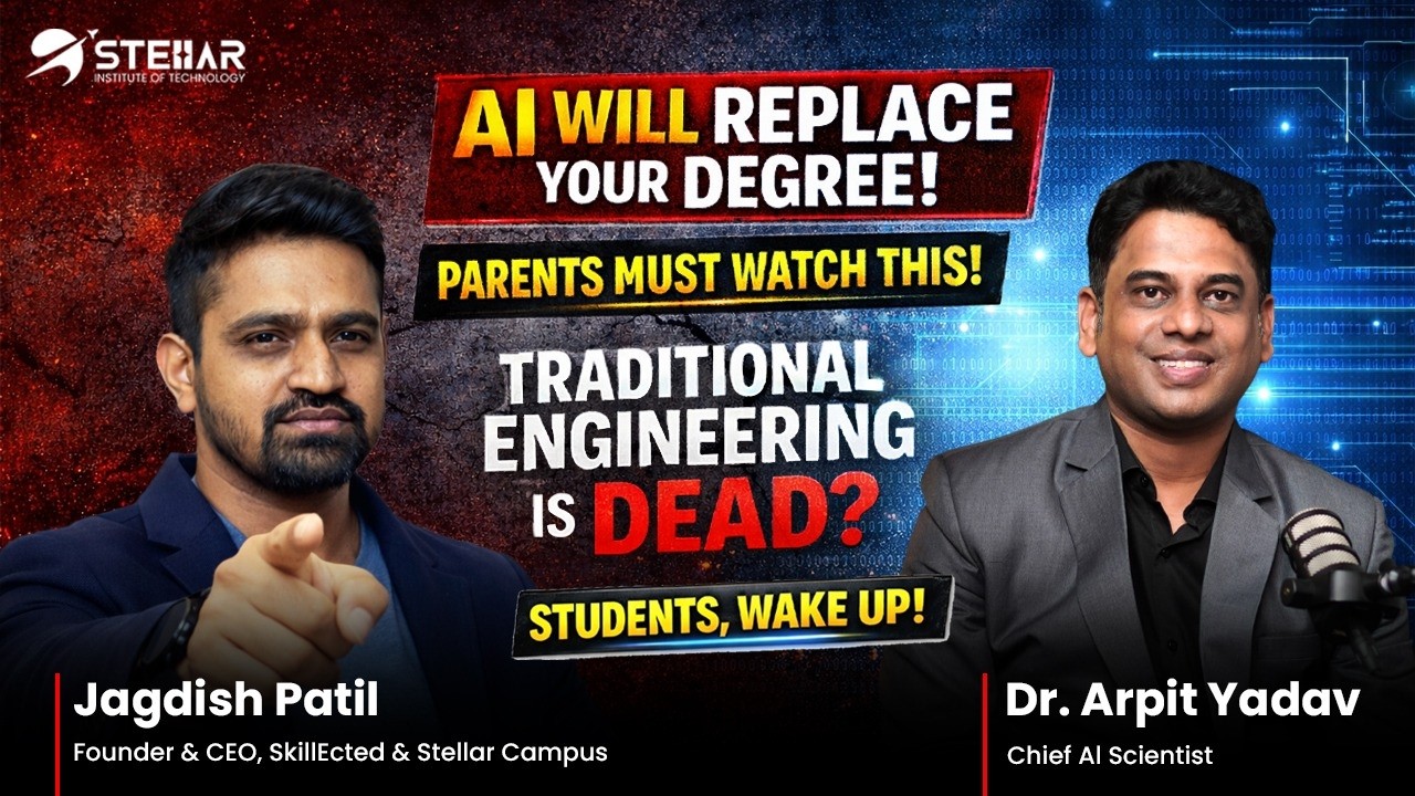 Ai Will Replace Your Degree ? Parents and Student Must Watch this - By Dr Arpit Yadav & Host Jagdish
