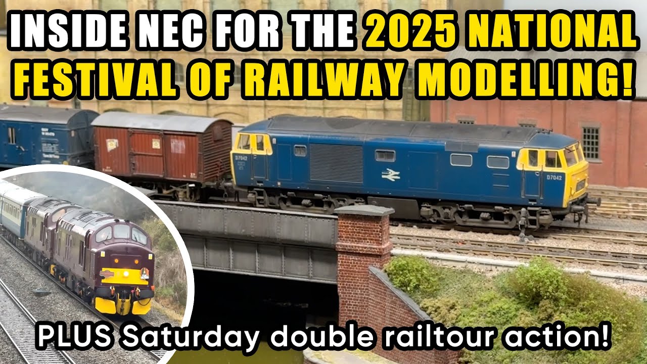 THE NATIONAL FESTIVAL OF RAILWAY MODELLING at the BIRMINGHAM NEC + 44871 & 37669 + 37706 Railtours!