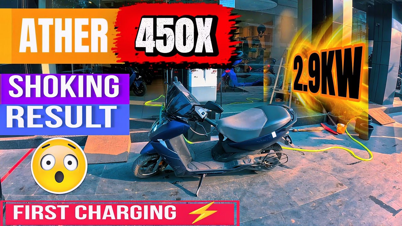 Ather 450X Fast Charging Test ⚡ | Ather Grid se 0–80% Kitne Minute Mein? Real Time Test
