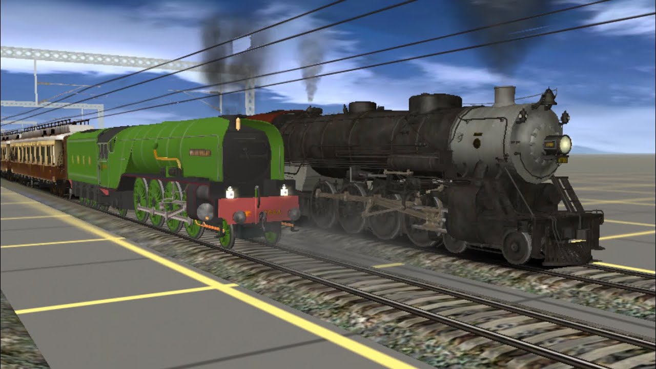 Birthday Special Trainz Race: LNER P2 VS Pennsylvania Lines Light 4-8-2 Mountain (Trainz #65)