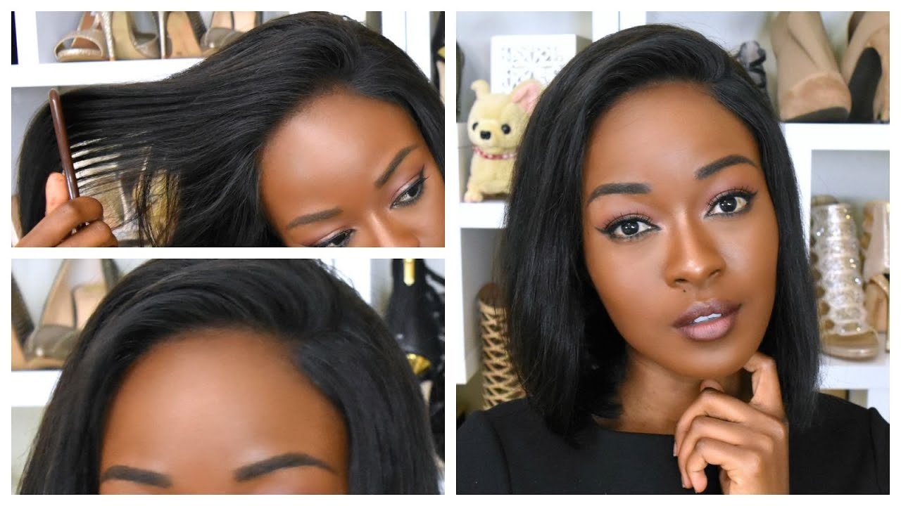 How I Customize A Wig Hairline - The Perfect Affordable Bob - Premium Lace Wigs
