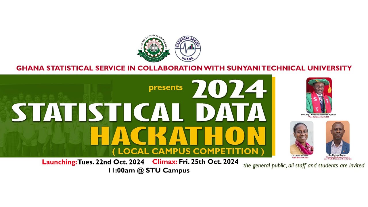 STU || Ghana Statistical Service: 2024 Statistical Data Hackathon, Countdown Start