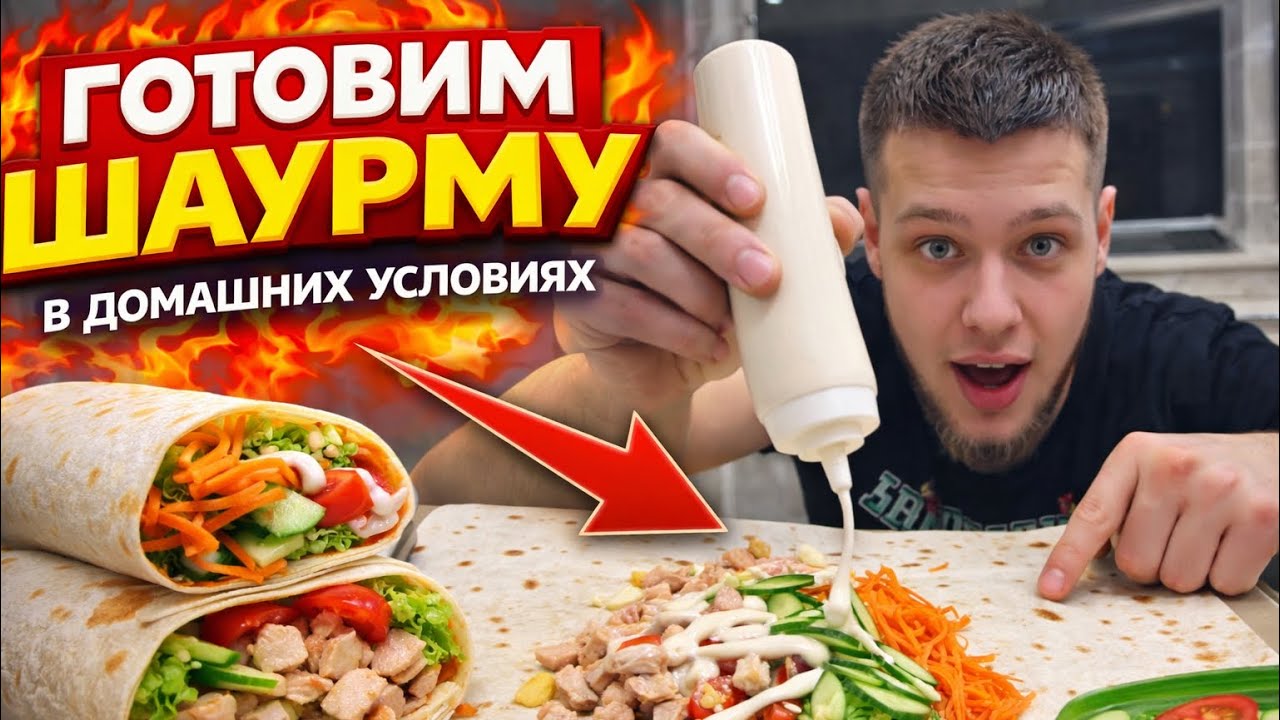 ГОТОВИМ ШАУРМУ В ДОМАШНИХ УСЛОВИЯХ 