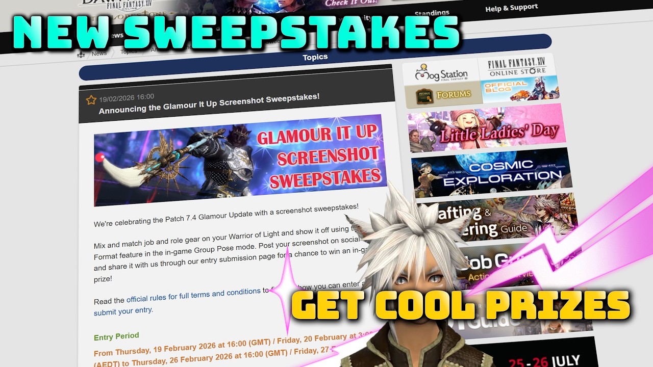 FFXIV: New Sweepstake Comp!