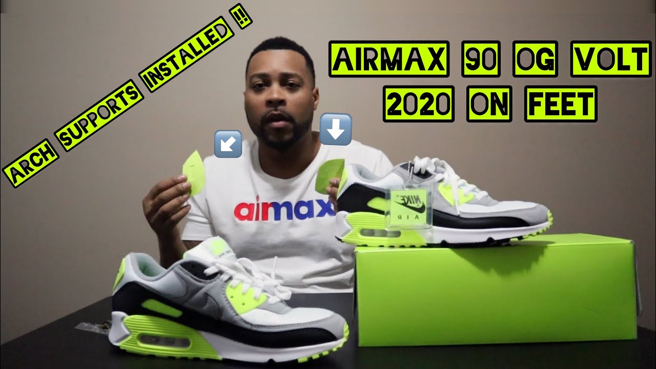 AirMax 90 Volt OG 2020 (Arch Supports Installed)