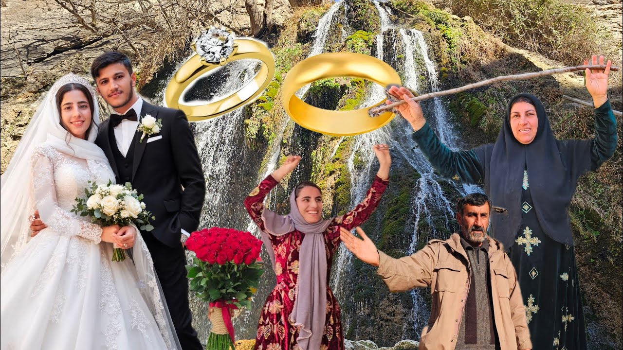 **Arash and Setareh's honeymoon; When true love surrenders even the waterfall! 🔥💍**