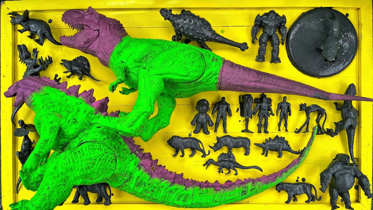 Dinosaurus Jurassic World Dominion : T-rex/ Brachiosaurus/ Skibidi/ Spider-Man/ KingKong/ Godzilla