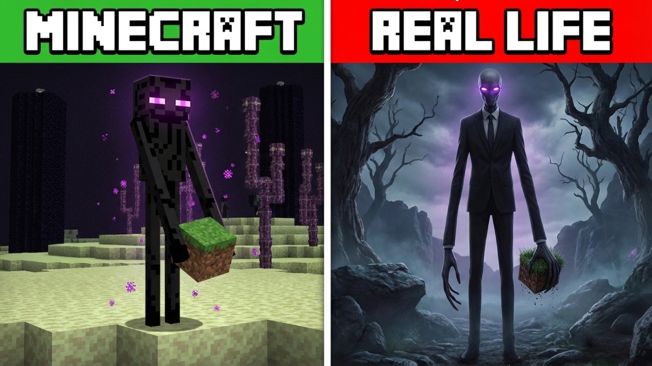 What if mobs from Minecraft existed in the real world?