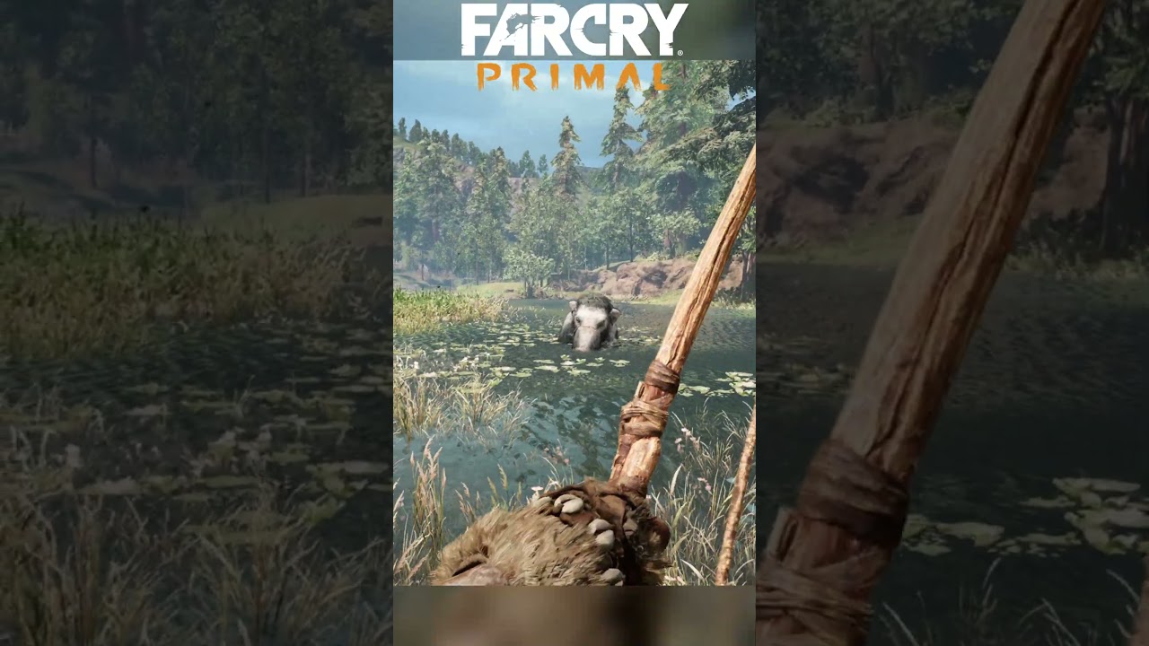 Hunting a Mammoth in Far Cry Primal #shorts #gaming #farcry #farcryprimal #gameplay #games