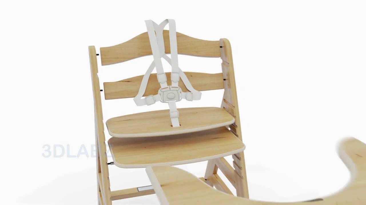 Hauck Wooden Highchair  Beta+ Product Animation | Frankfurt, Germany