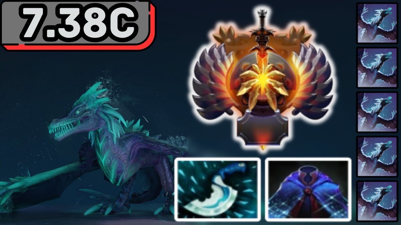 IMMORTAL WINTER WYVERN Hard Support Gameplay Patch 7.38c - Dota 2 Support