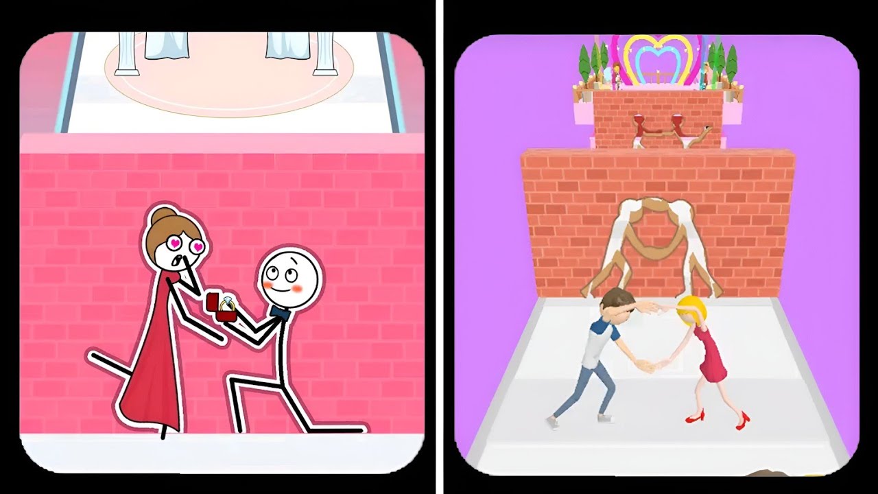 ✅ Through the Wall 3d 🆚 Pose master Android ios gameplay | Kush gamerz | #games #kushgamerz