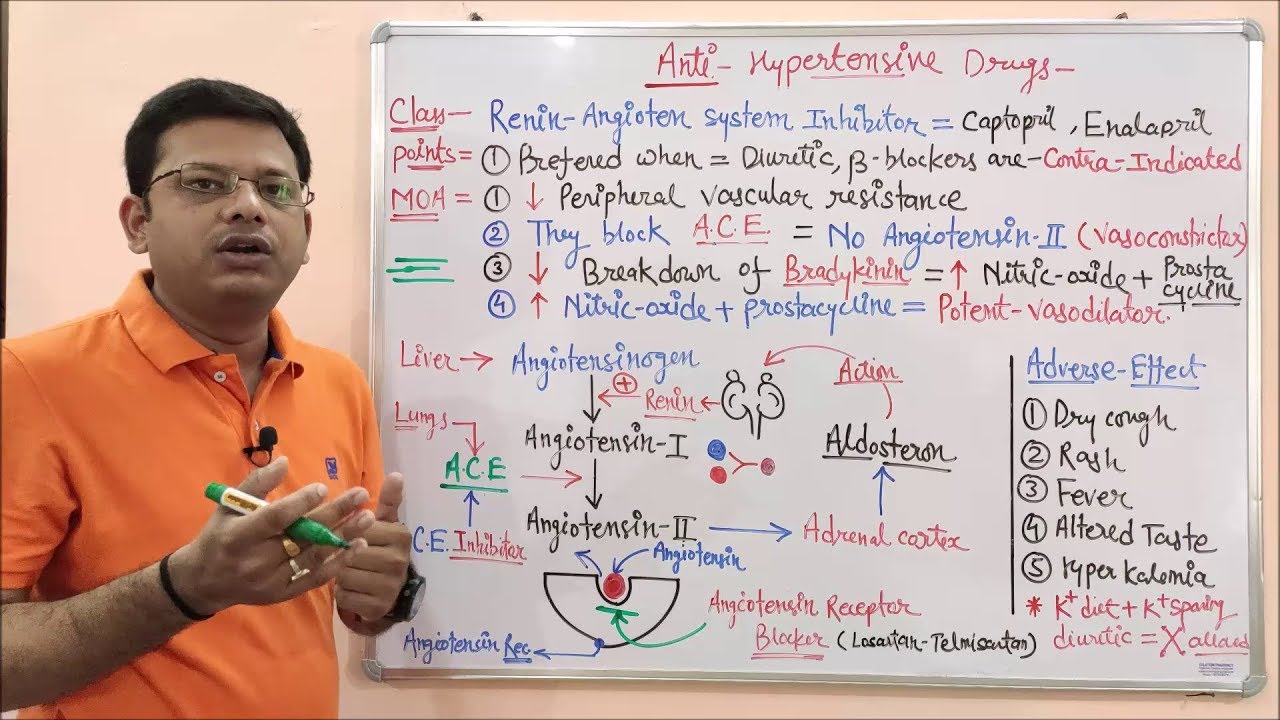 Antihypertensive Drugs (Part 05) | Renin-Angiotensin System Inhibitors | RAAS Mechanism of Action