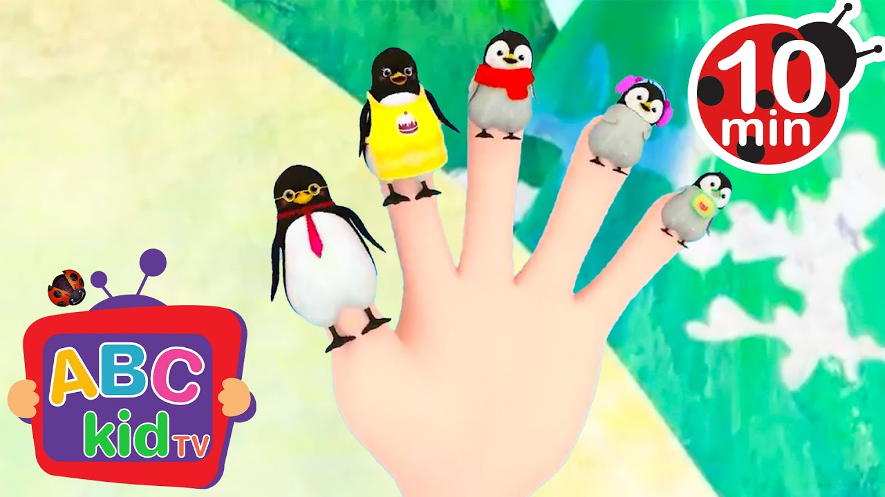 🎶❄️ Finger Family Penguins | Animal Stories for Toddlers - ABC Kid TV
