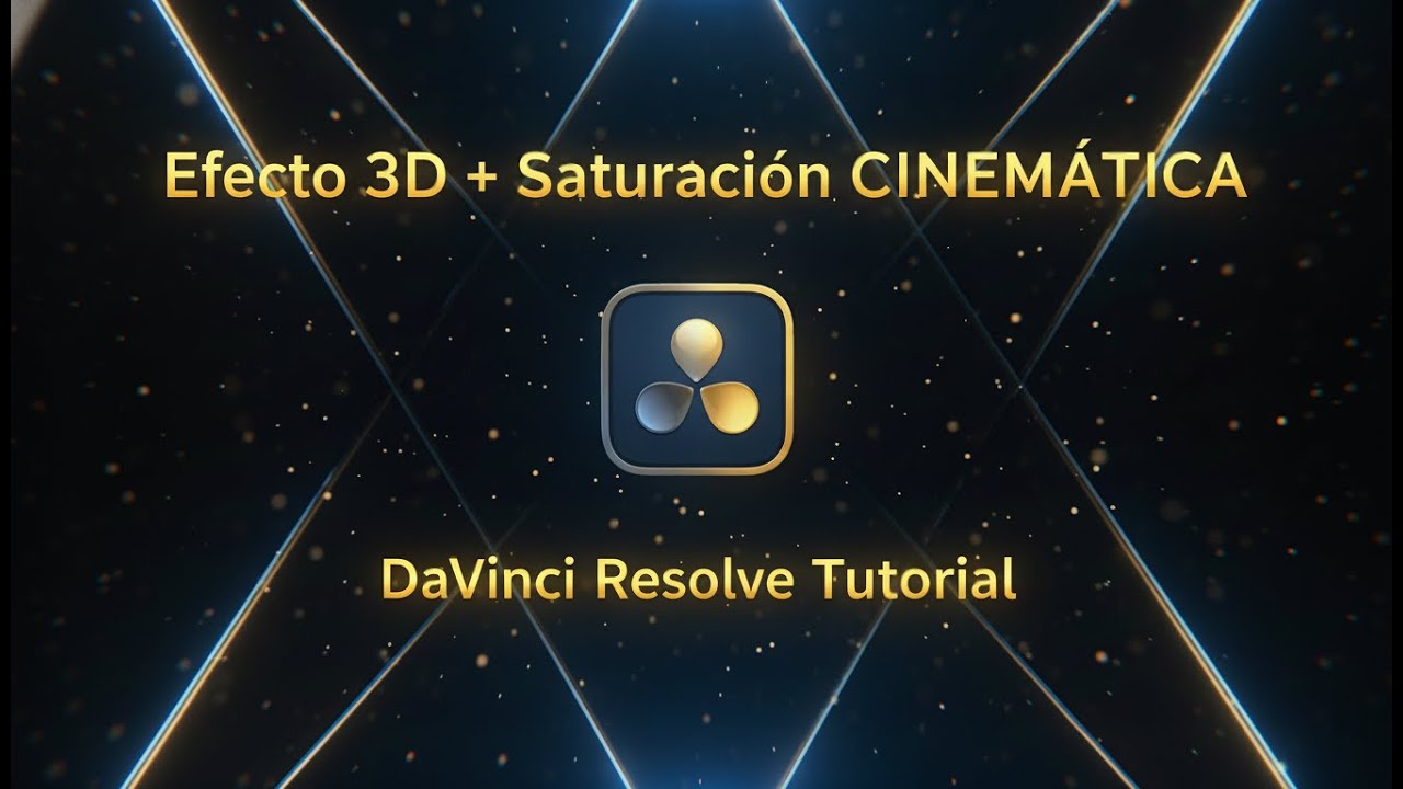 Efecto 3D + Saturación CINEMÁTICA en DaVinci Resolve (Nivel PRO en 30s)