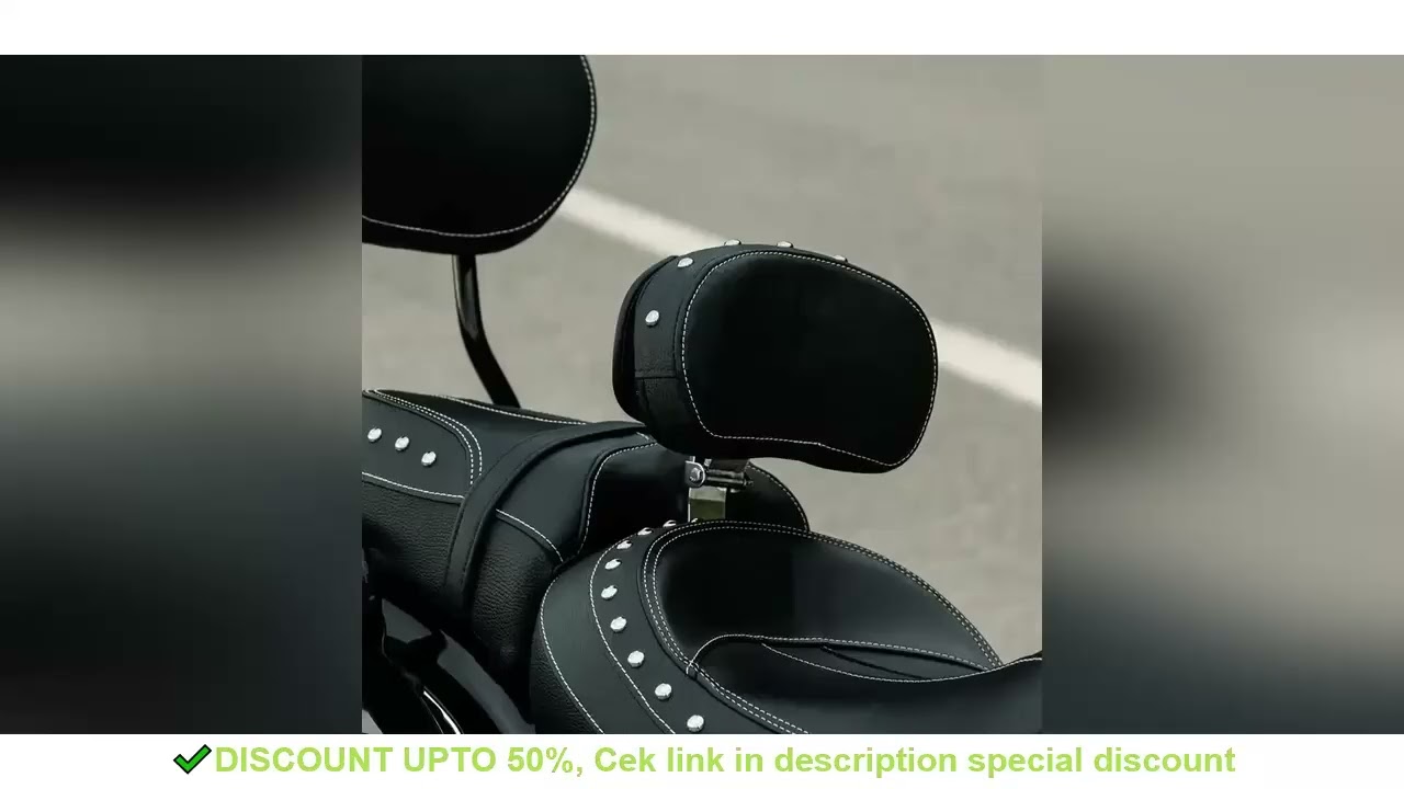 For Indian 14-23 Chief Roadmaster Chieftain Springfield Adjustable Plug In Driver Rider Backrest Pad