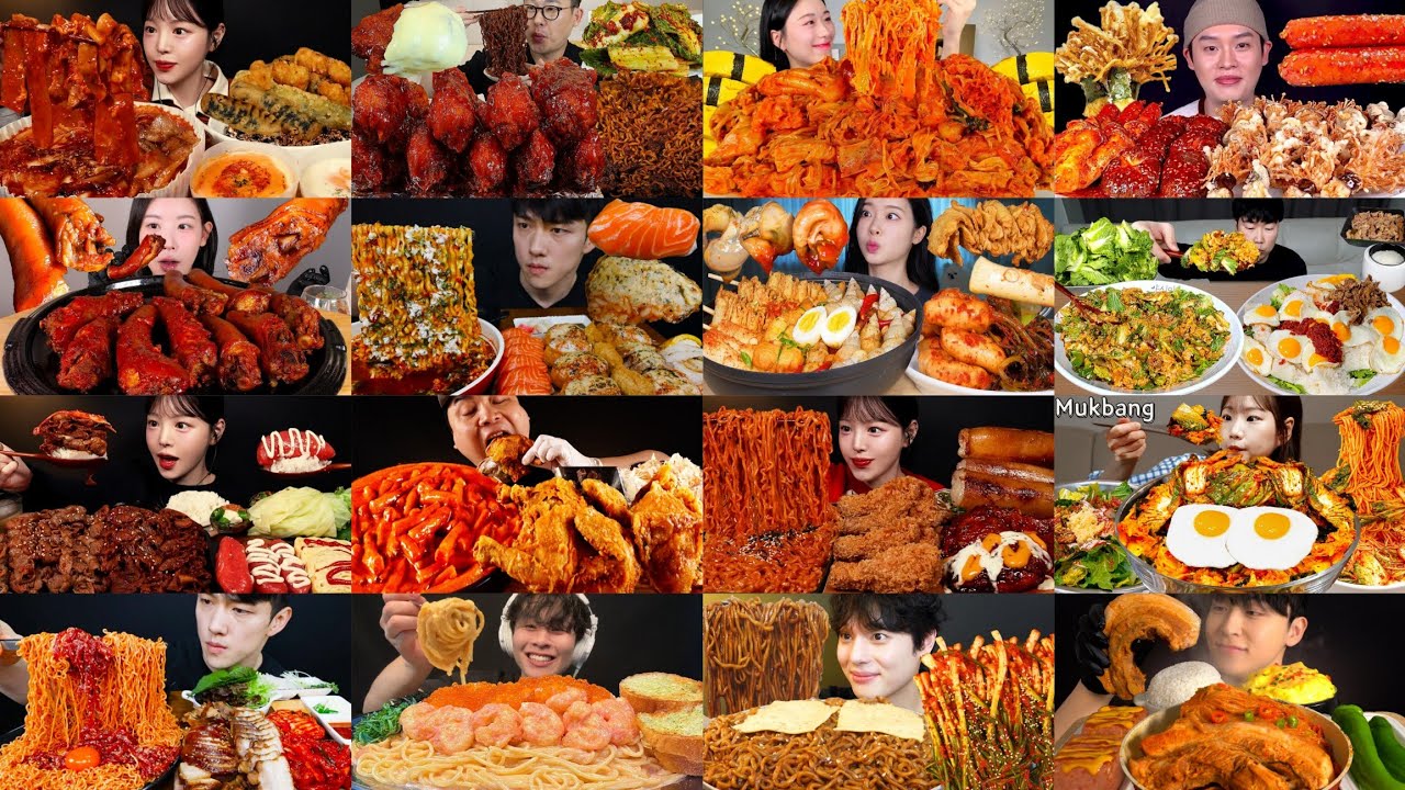 1 hour best *satisfying big bites* mukbang asmr compilation pt.29