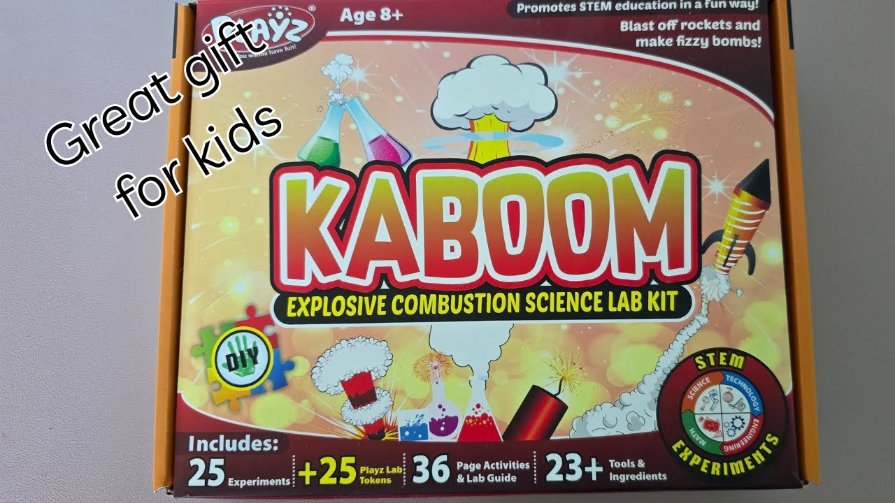 Playz Kaboom! Science Kit Review | 50+ Explosive STEM Experiments for Kids 8-12 🔬✨