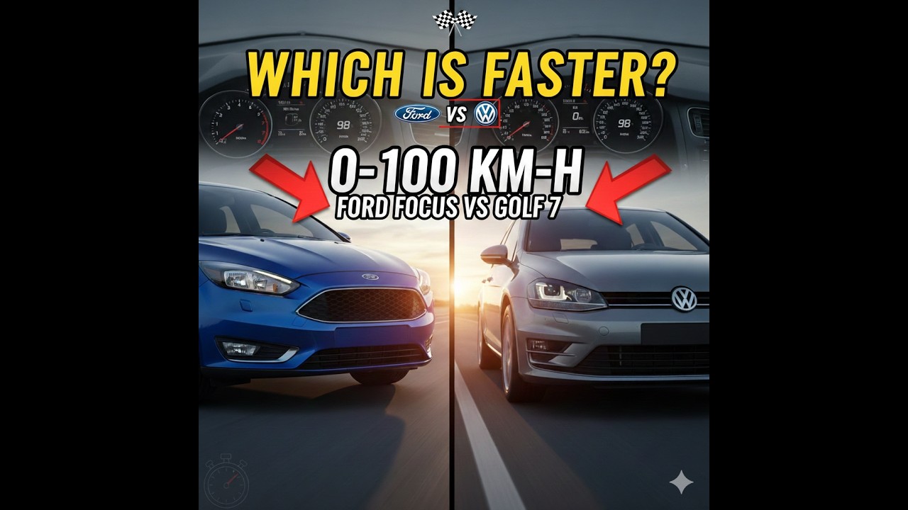 Ford Focus vs VW Golf 7 | 0-100 km/h Acceleration Comparison (All Engines)