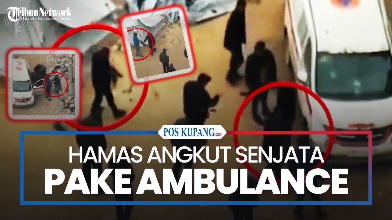 IDF Rilis Rekaman Drone Hamas Angkut Senjata Gunakan Ambulance di Jabalia Gaza Utara
