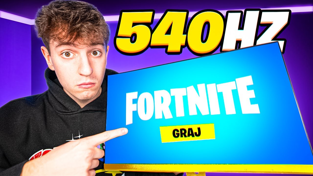 Testuję MONITOR 540Hz w Fortnite