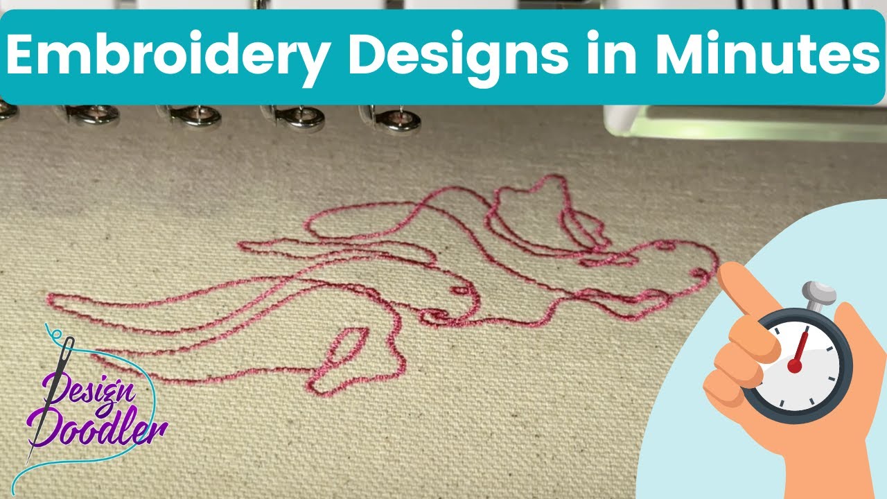 Creating an Embroidery Design in 1 Minute - Design Doodler Software
