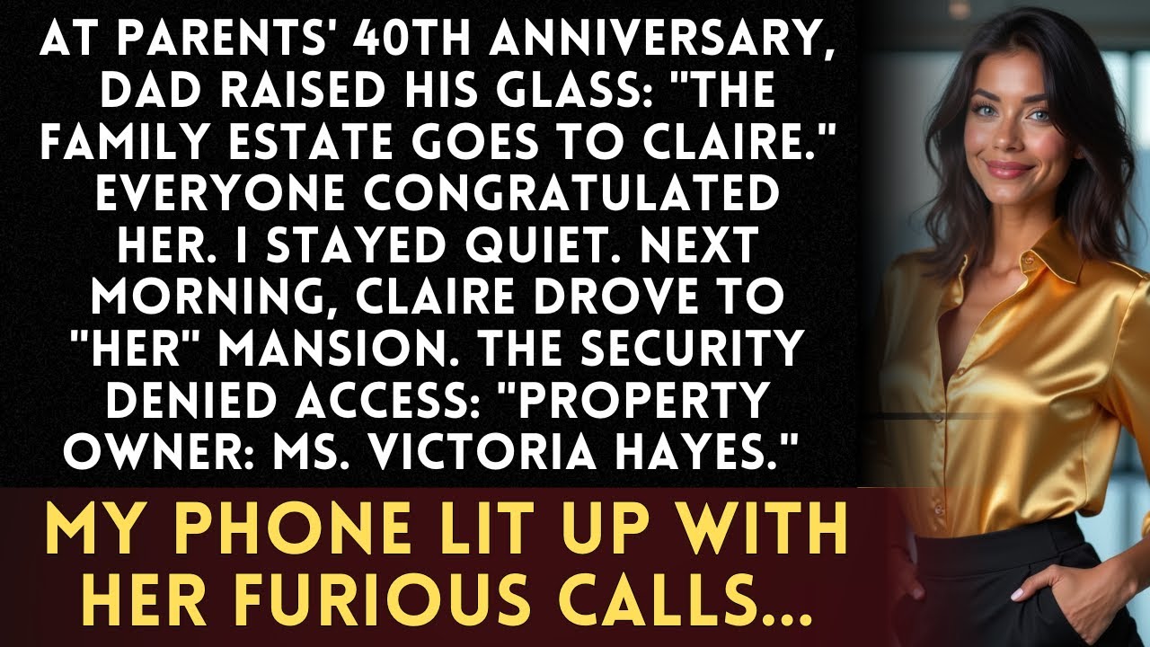 Годовщина свадьбы родителей: они передали мое наследство сестре — я выкупил имение.