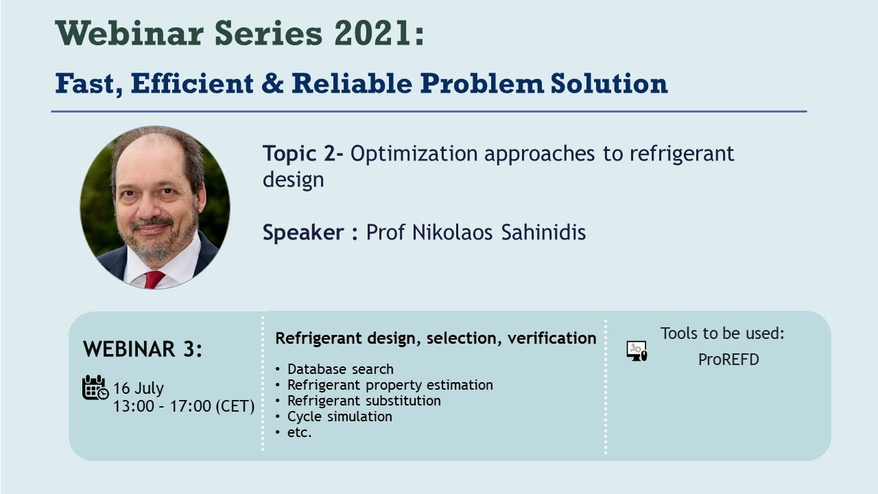 Optimization approaches to refrigerant design
